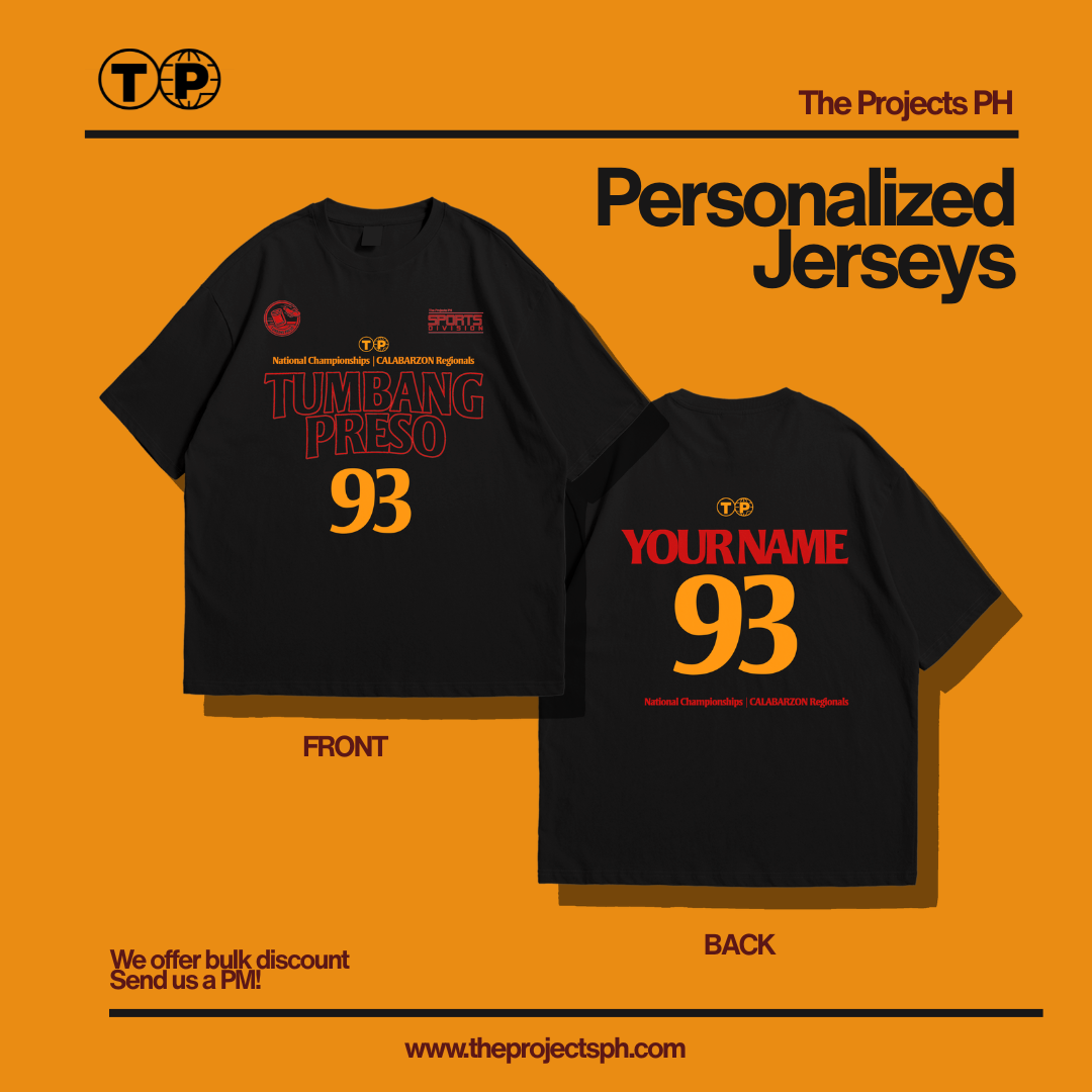 Tumbang Preso — Personalized Regular Fit Tee Jersey