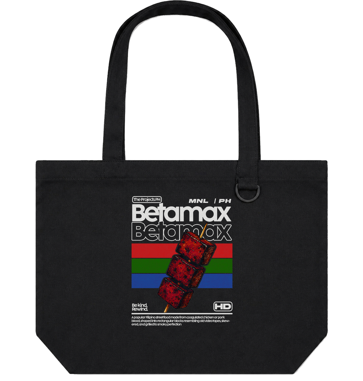 Betamax– Personalized Canvas Tote