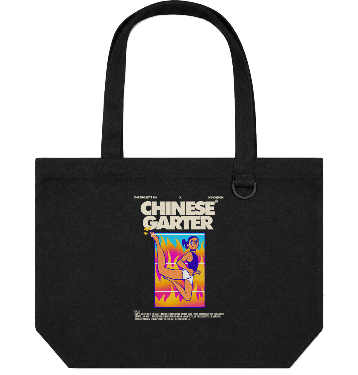 Chinese Garter– Personalized Canvas Tote
