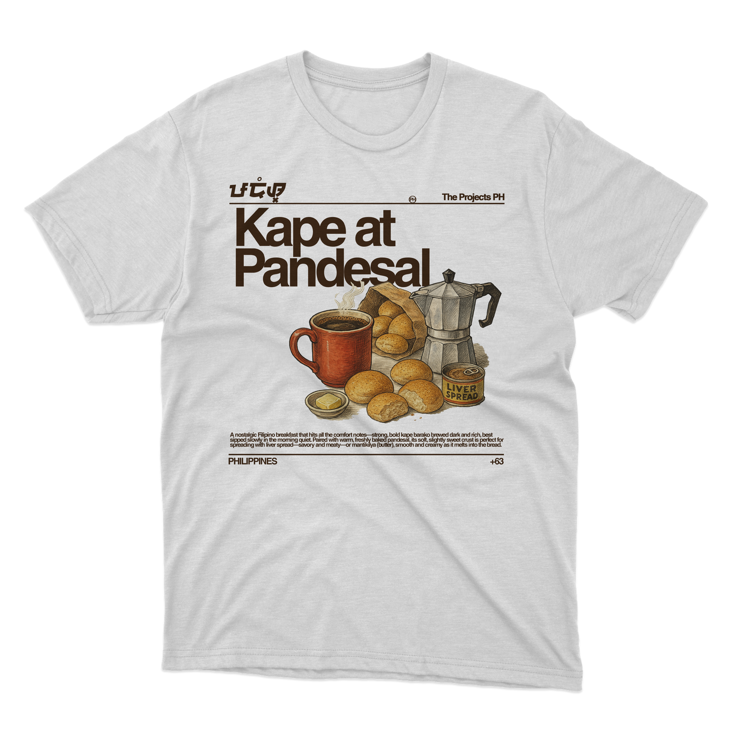 Kape Pandesal regular Fit Shirt
