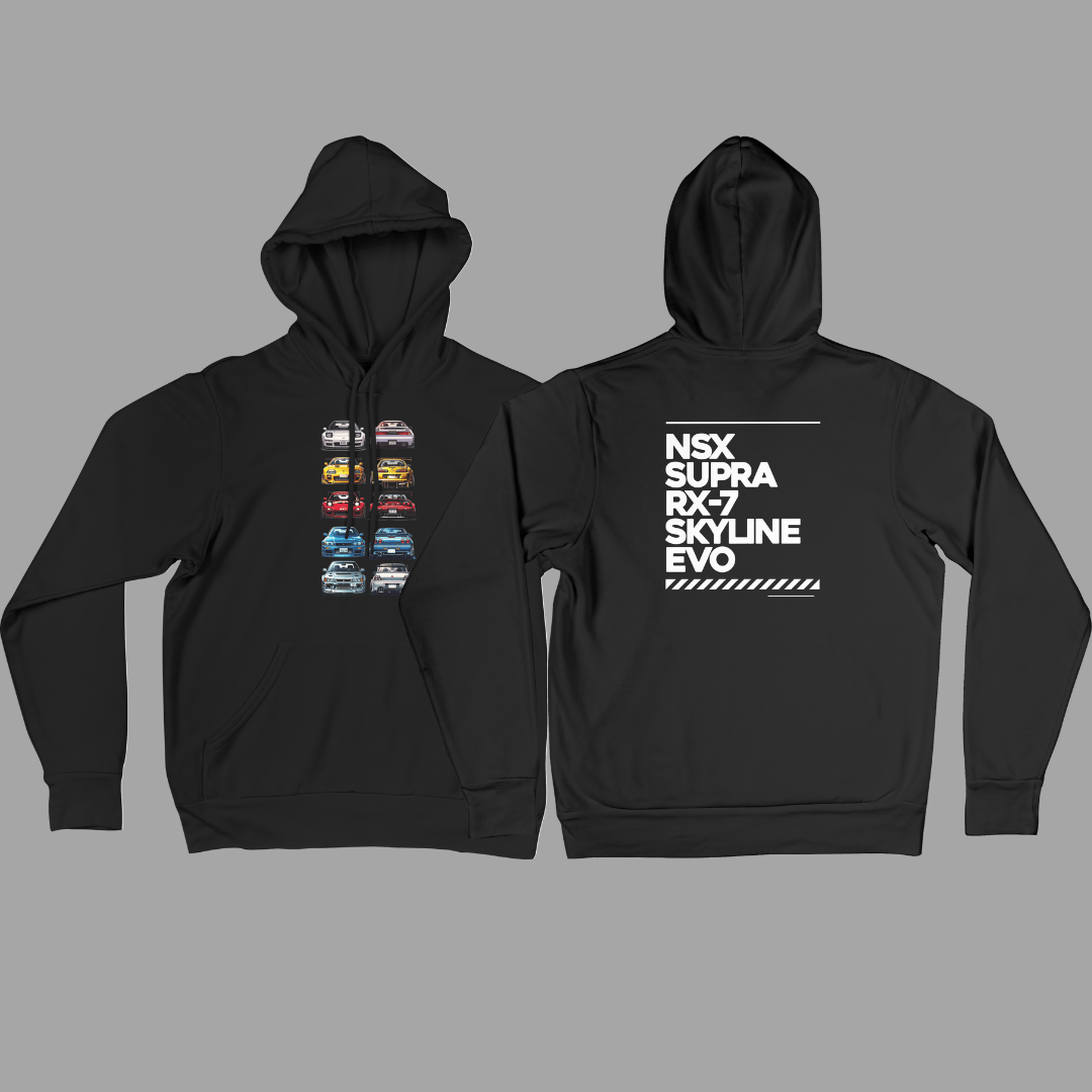 JDM LINE UP HOODIE - LIMITED RELEASE - The Projects