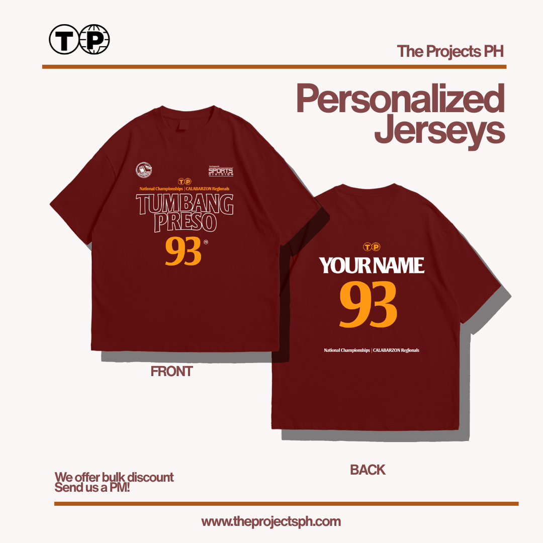 Tumbang Preso — Personalized Dry Fit Jersey