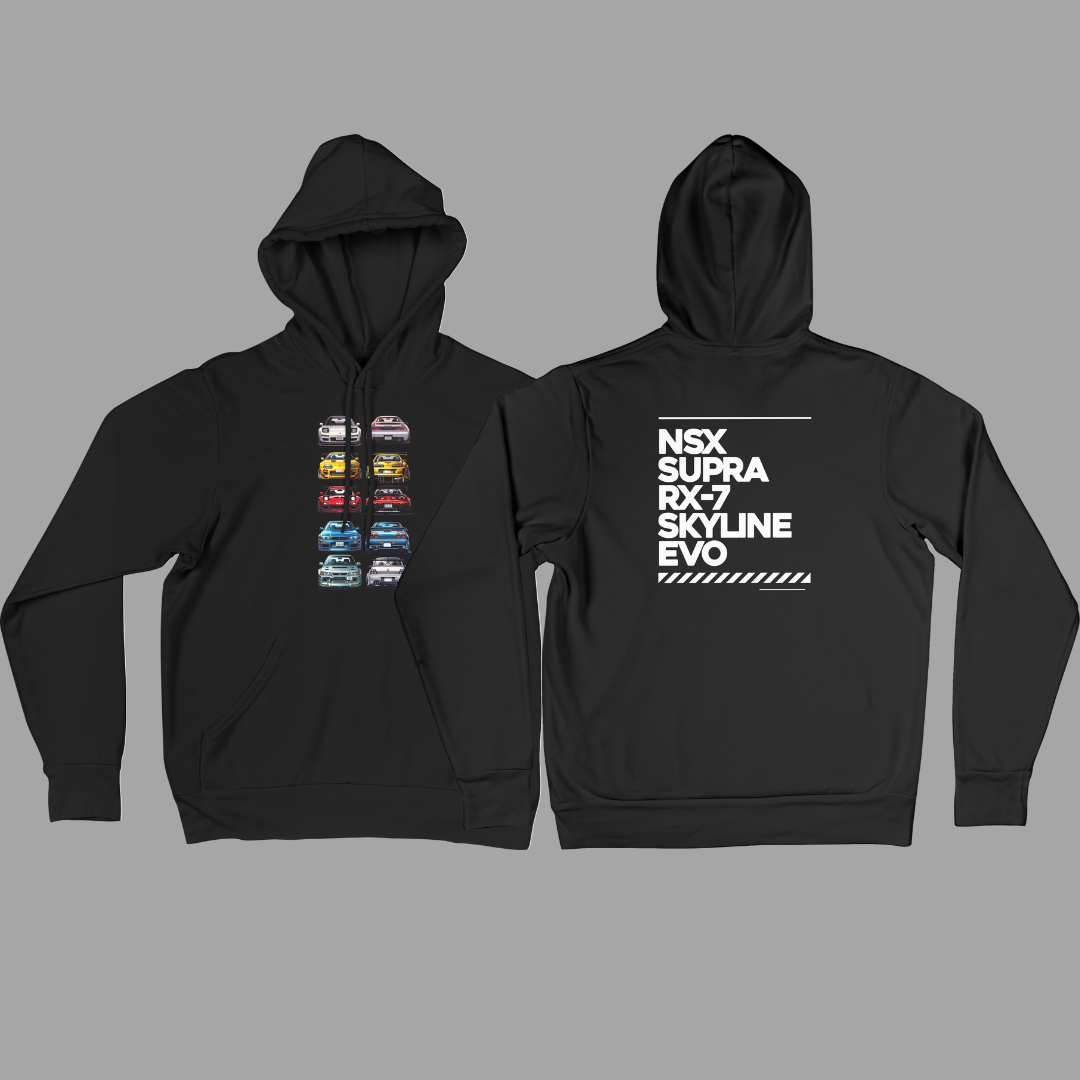 JDM LINE UP HOODIE - LIMITED RELEASE