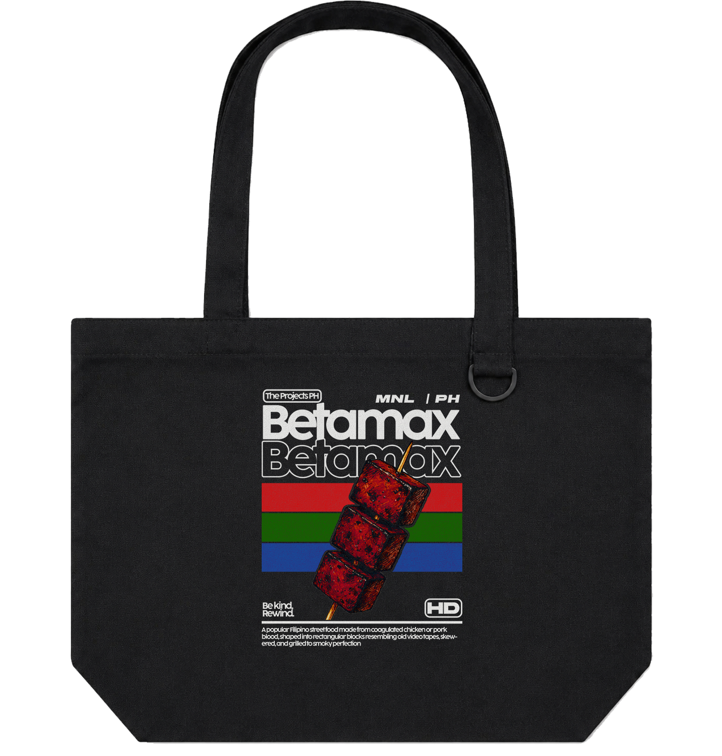 Betamax– Personalized Canvas Tote