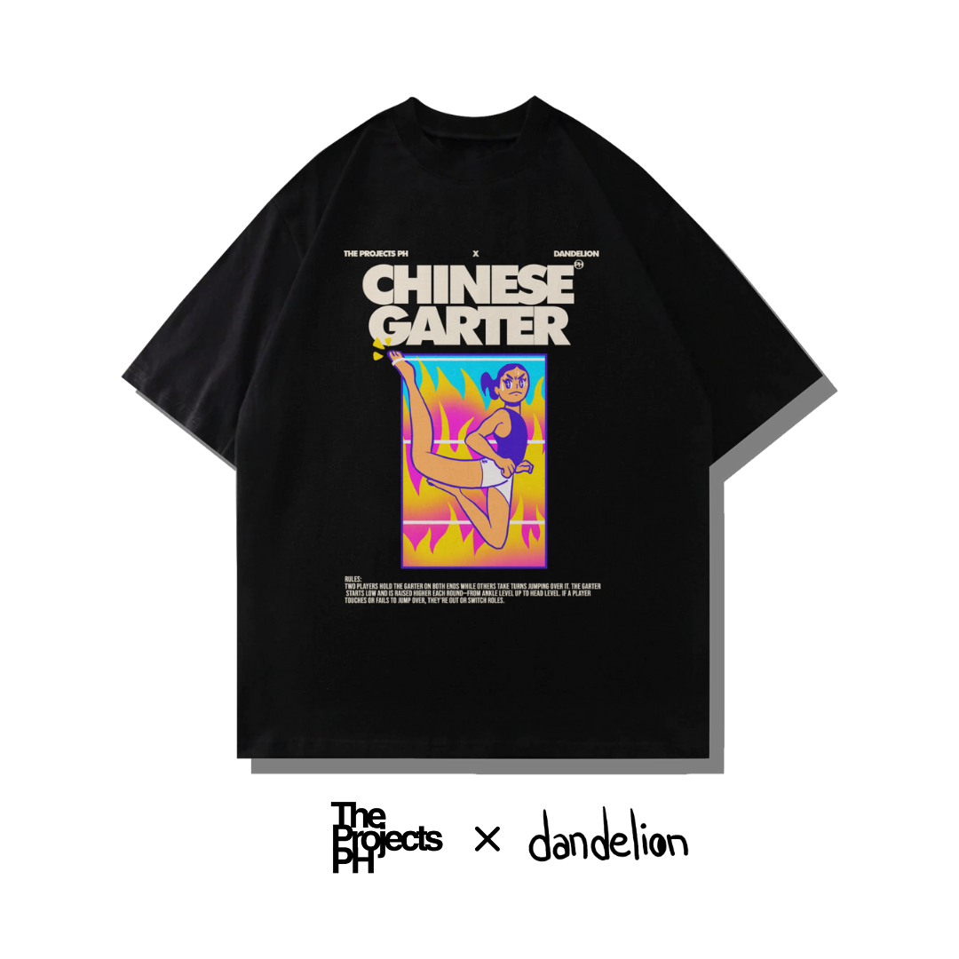 CHINESE GARTER OVERSIZED BOXY TEE - TPPH X DANDELION