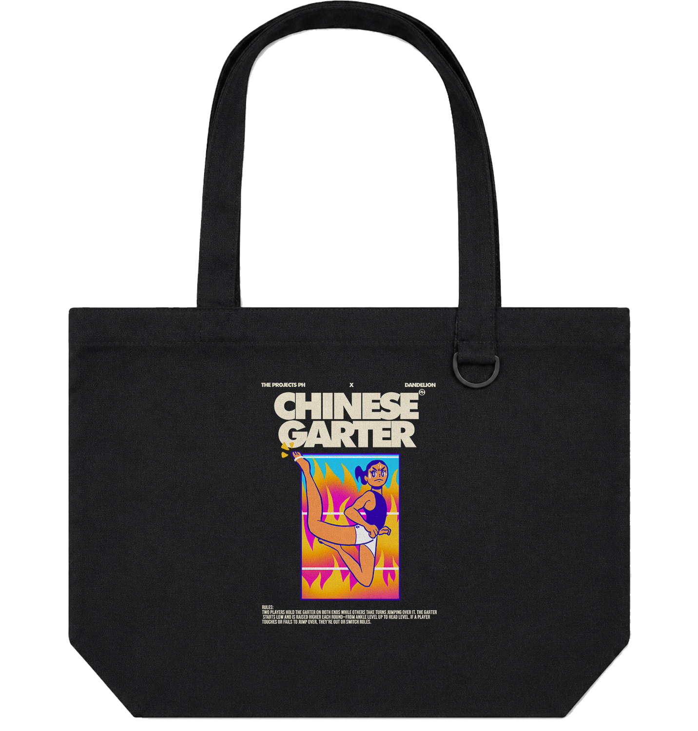 Chinese Garter– Personalized Canvas Tote