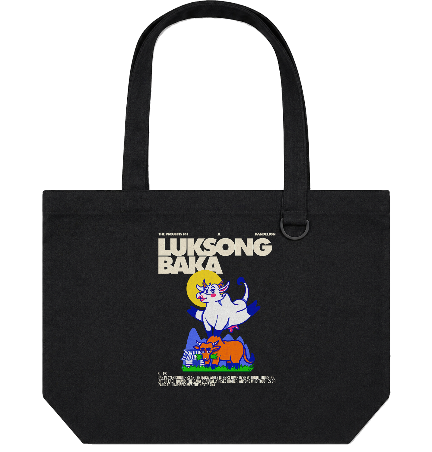 Luksong Baka – Personalized Canvas Tote