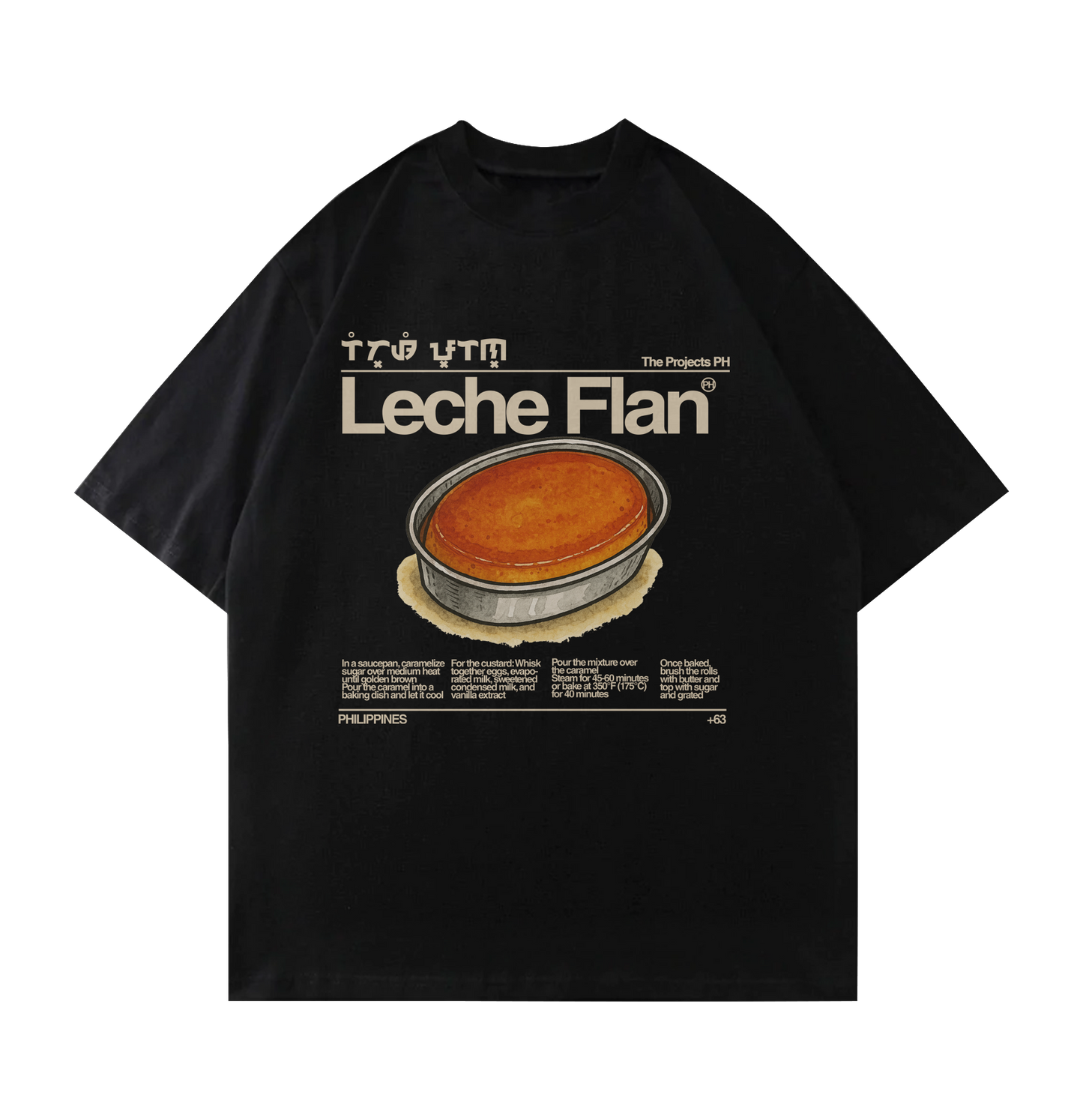 Leche Flan Oversized Tee