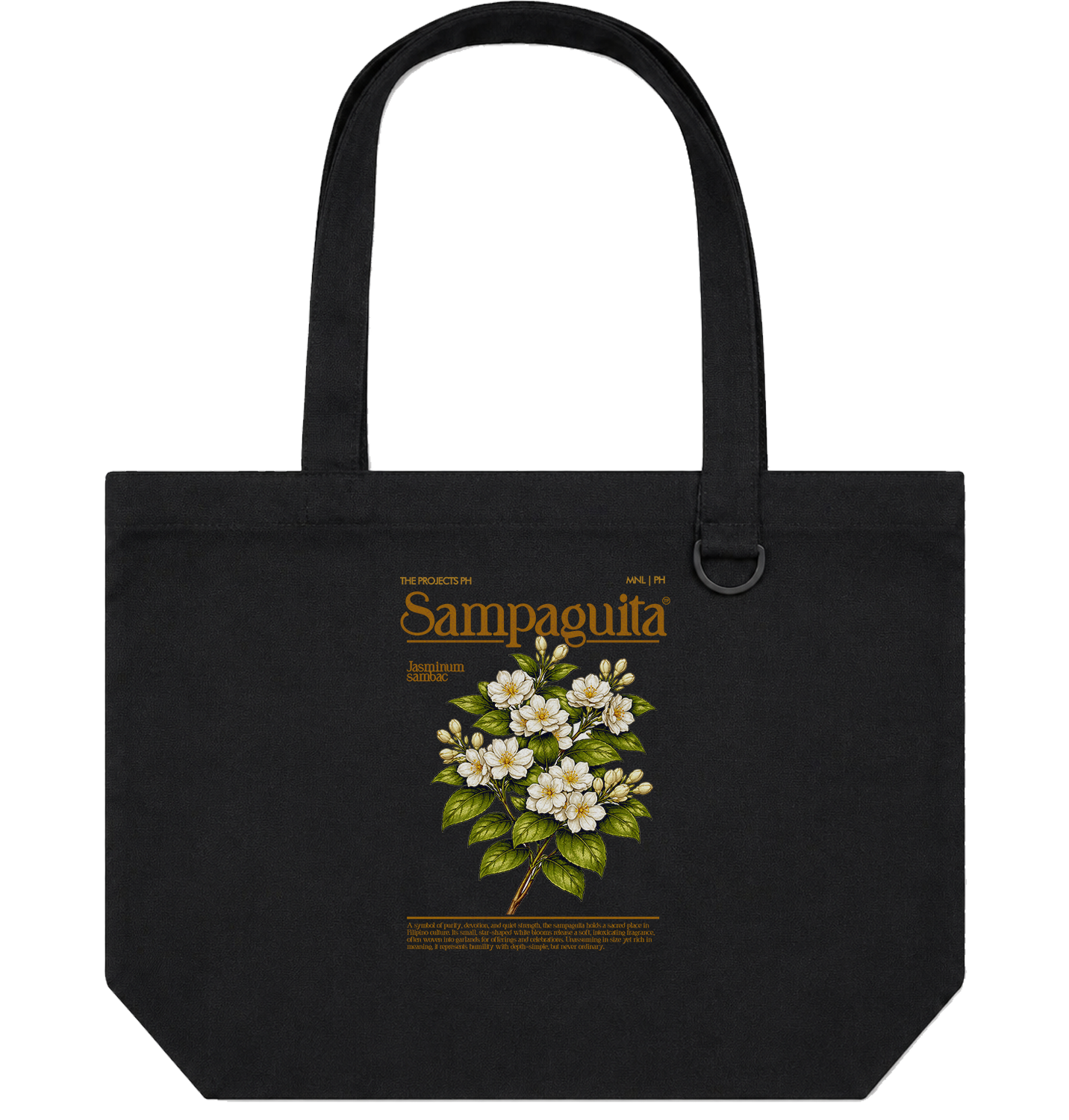 Sampaguita – Personalized Canvas Tote