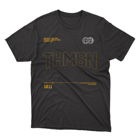 THMSN V2 BLACK TEE - Cotton Spandex Tee