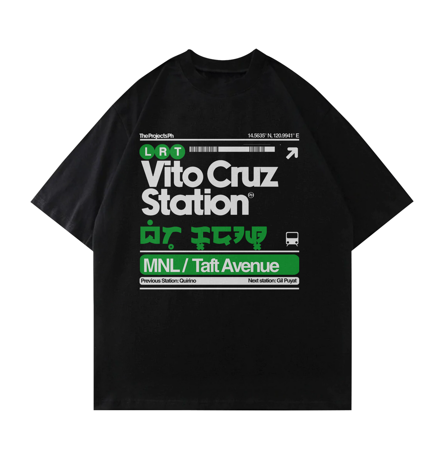 Vito Cruz station Oversized Tee