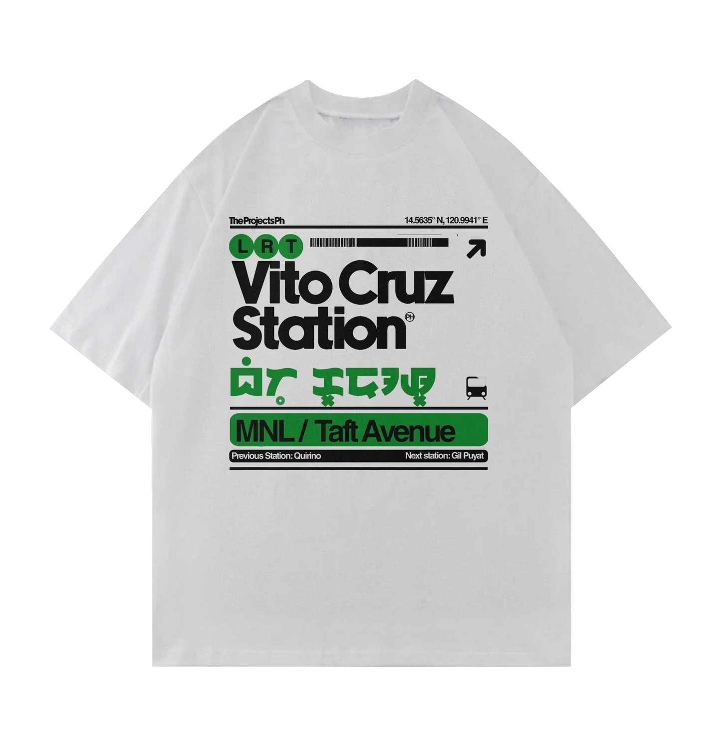 Vito Cruz station Oversized Tee